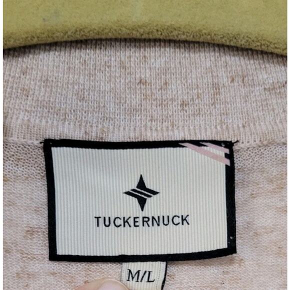 Tuckernuck Tencel Linen Clayton Relaxed Knit Polo Shirt Size Medium-Large - Picture 4 of 8